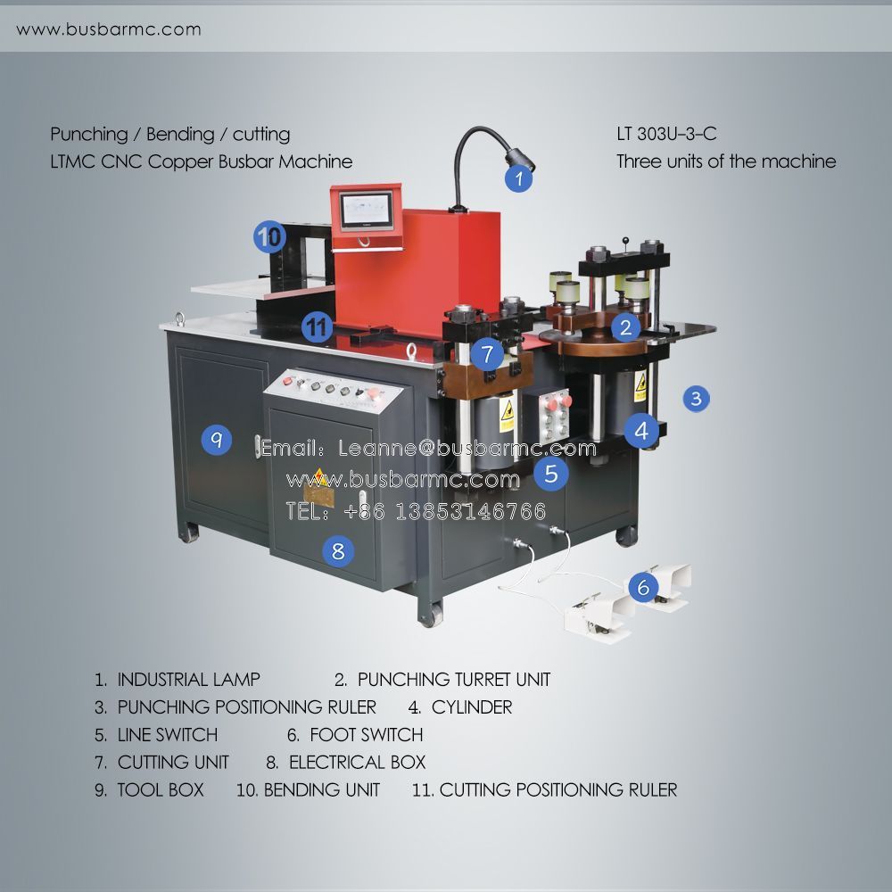 unidade de dobra cnc para barramento