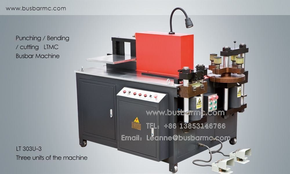 Máquina CNC de Furar, Cortar e Dobrar Barramentos de Cobre 303U-3 | Processament
